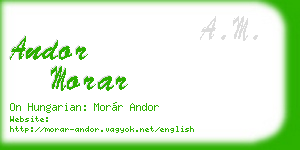 andor morar business card